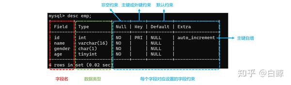 3 Mysql的字段约束 知乎