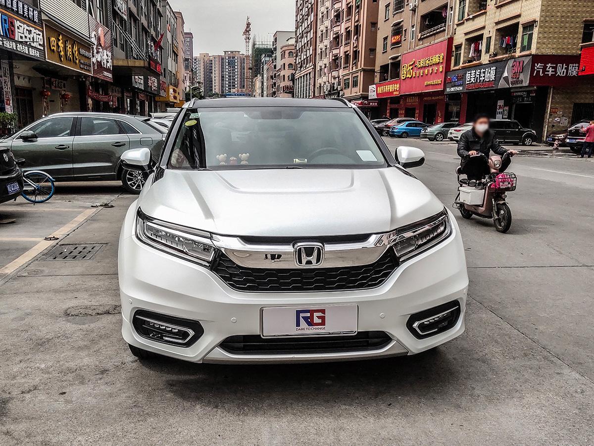 本田冠道车身改色电光白rg瑞集改色膜东莞厚街
