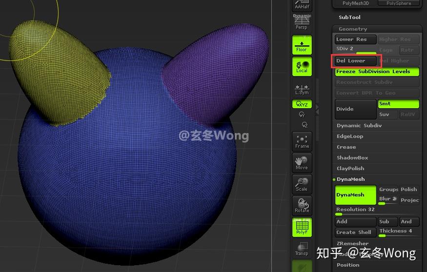 [ZBrush]DynaMesh常用技巧 知乎
