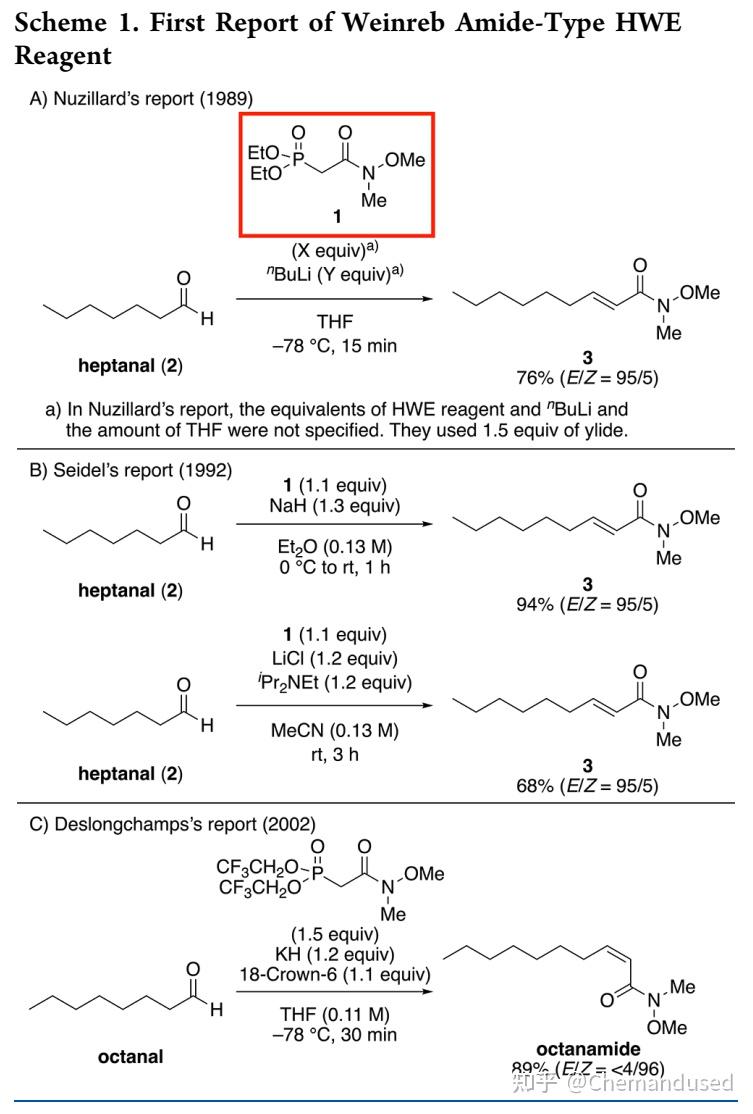 Hwe Example (E)- 选择性 HWE反应及其机理详解 - 知乎
