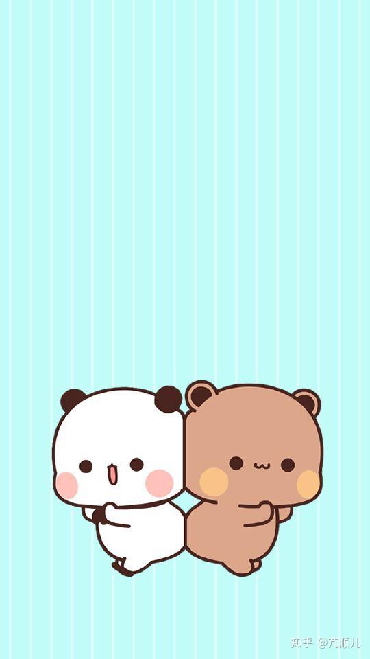 这次给大家分享的是一二熊的壁纸然后我在企鹅上也