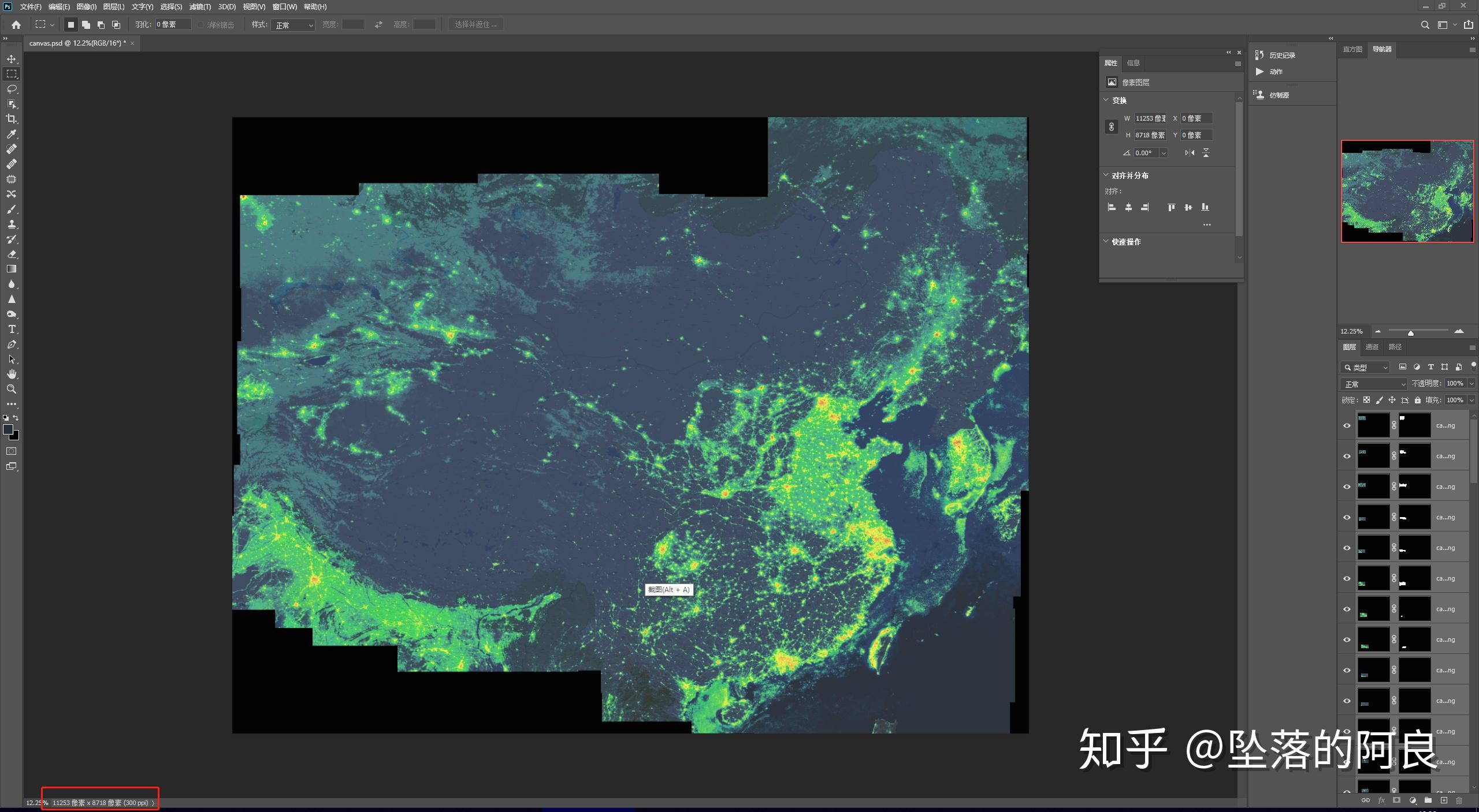 浙江光污染地图图片