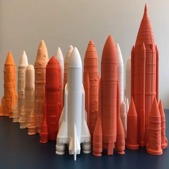 80款——3d打印火箭模型