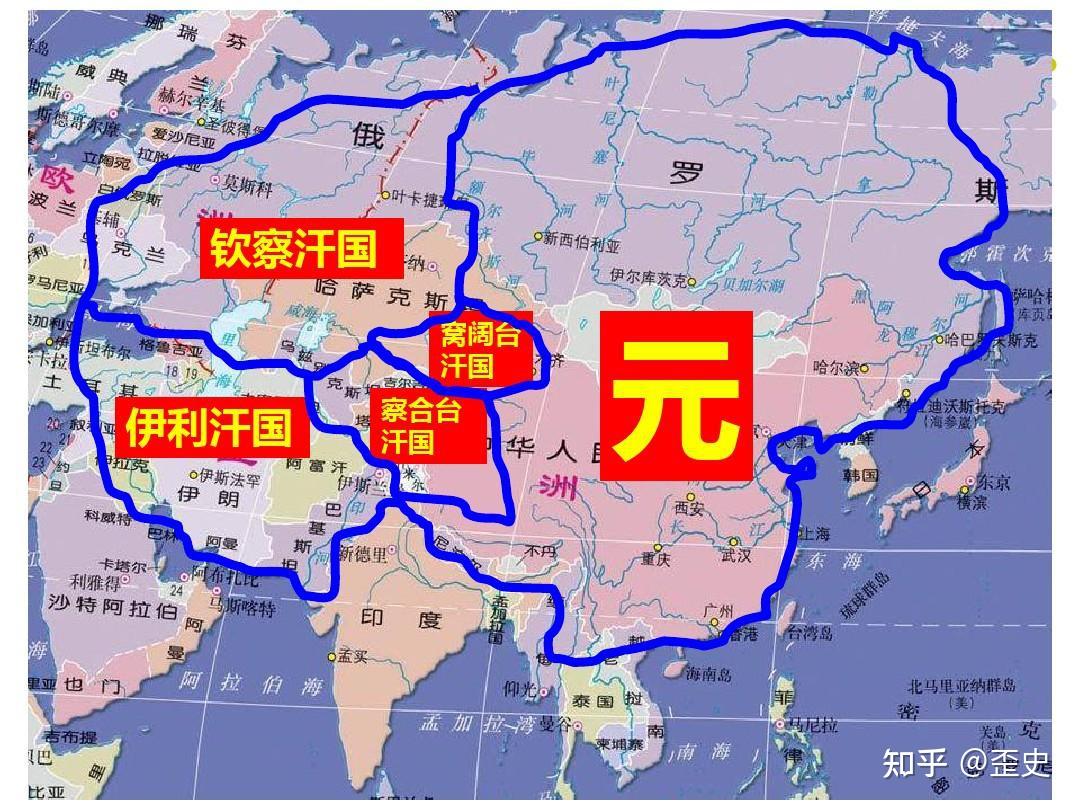 蒙古诸部落割据图图片