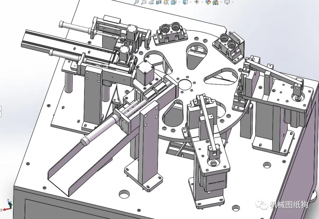 【非标数模】灯泡灯头组装机3d数模图纸 solidworks设计