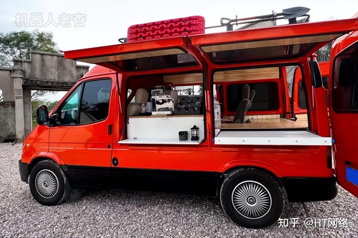 红艳艳的旅居车福特全顺改装房车旅行小轻客打造露营车自驾游