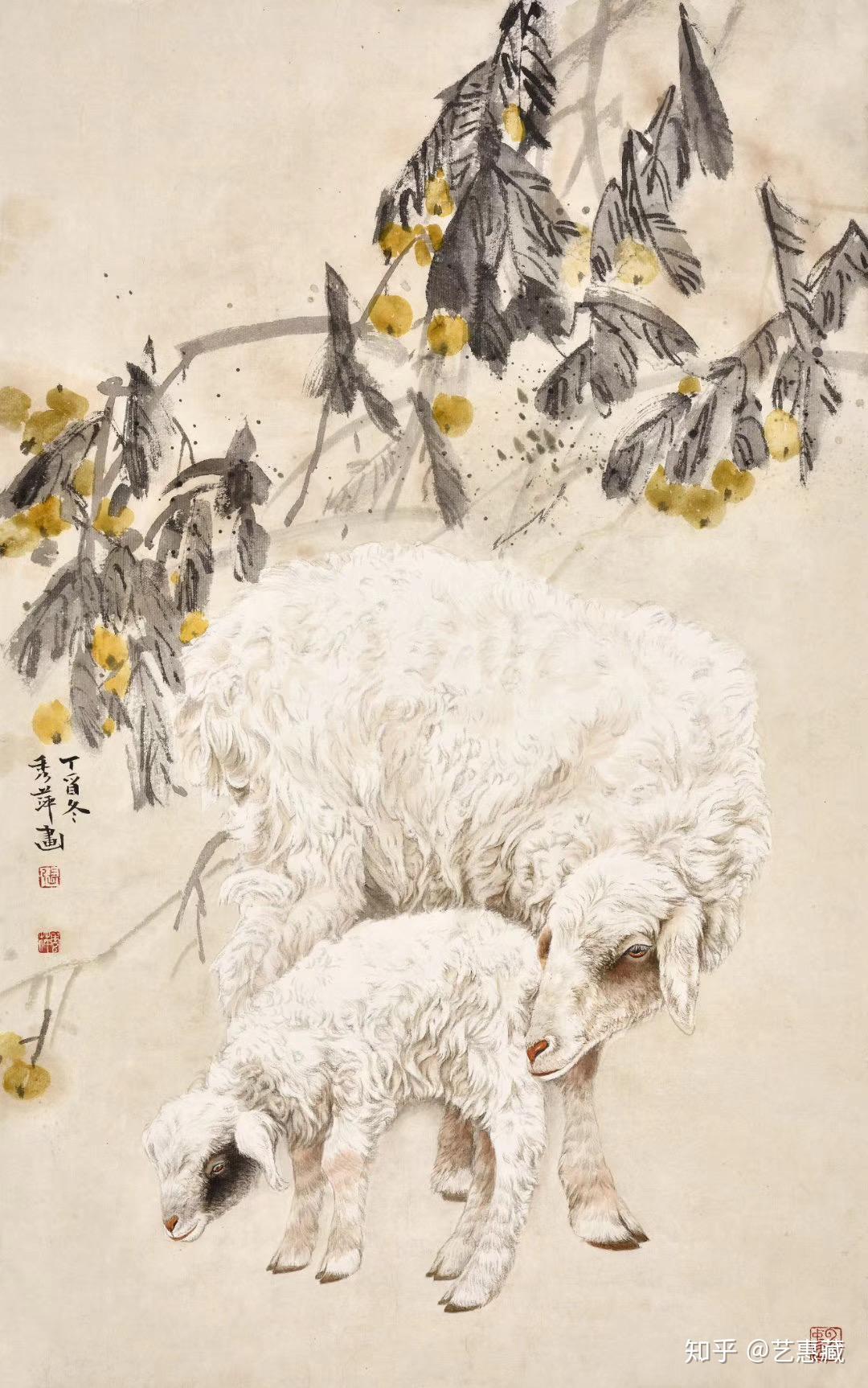 艺惠藏 艺惠藏书画艺术研究院 1人赞同了该文章 古人把羊与祥通用