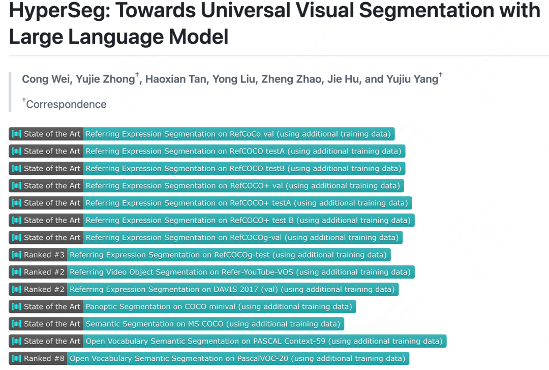 刷新10项分割SOTA！清华和美团提出HyperSeg：通用分割框架 - 知乎