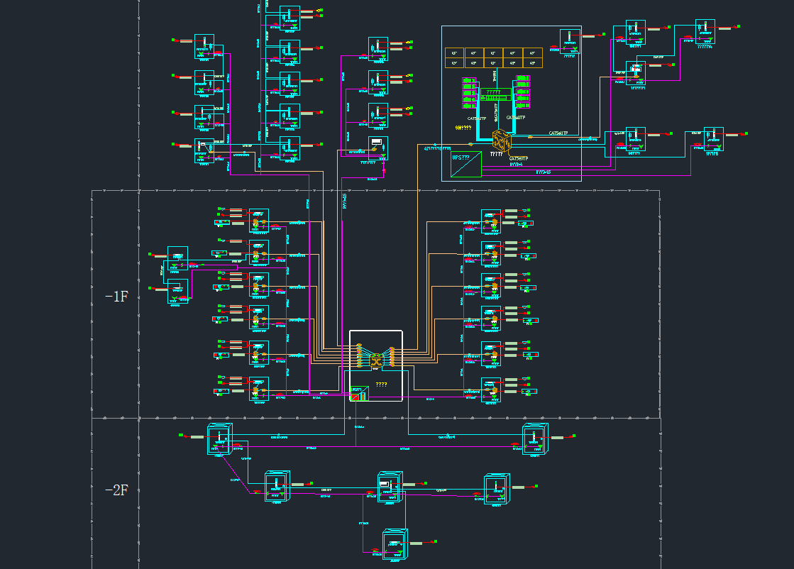 弱电智能设计:某高档住宅小区弱电设计图纸dwg