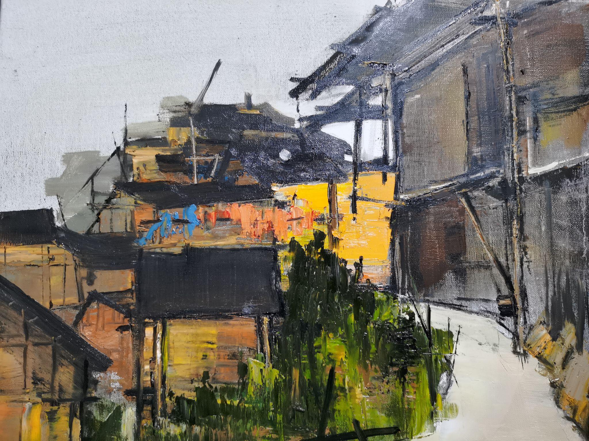 在油画的世界里看黎平侗寨多彩人文风景