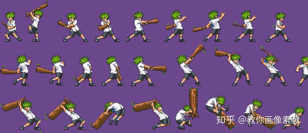 笨办法学像素画:像素画逐帧动画高效率制作方法 - 知乎