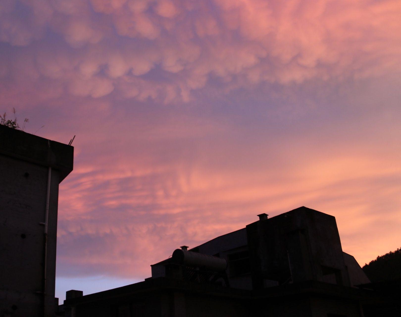 求同一地点不同时间日落图