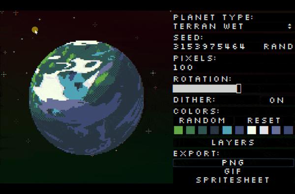 好玩又好看！像素风星球生成器 Pixel Planet Generator - 知乎