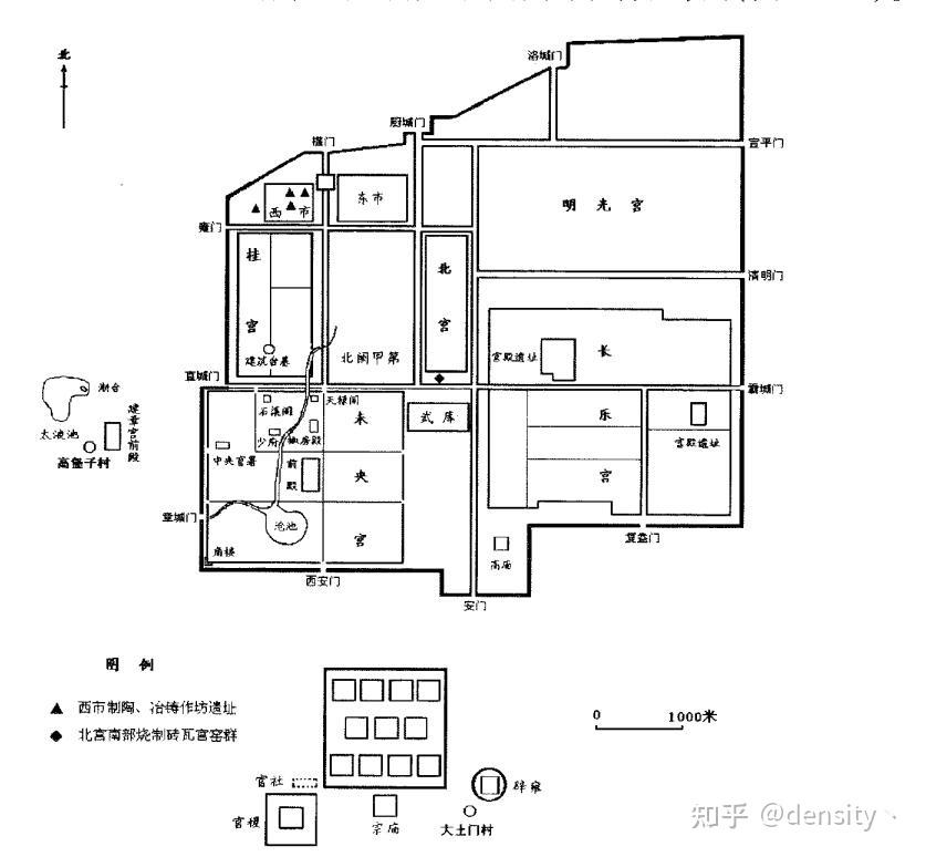 汉长安城遗址地图图片