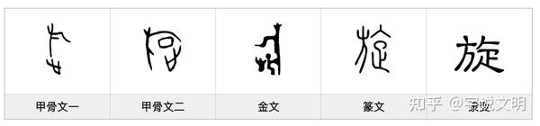 旋——每日一字·㫃部字 - 知乎