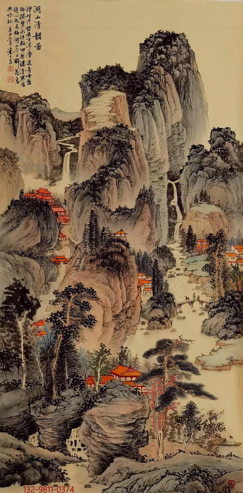 画家潘文良的山水画高华典丽恢弘磅礴