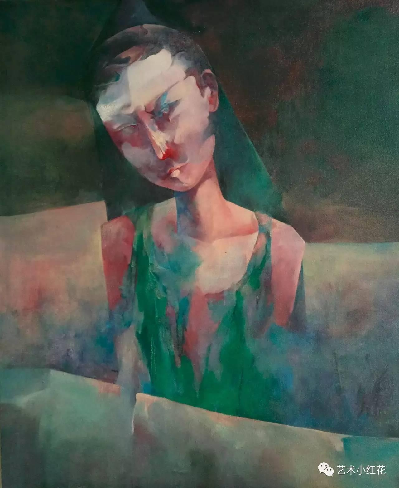 小红花王一帆将油画技法与传统水墨形式相结合赋予作品更多的灵性