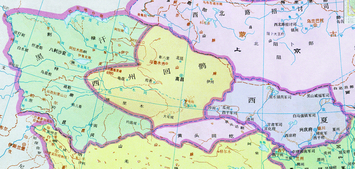 在回鹘汗国灭亡,回鹘西迁,并建立高昌回鹘,甘州回鹘,喀喇汗政权的时候