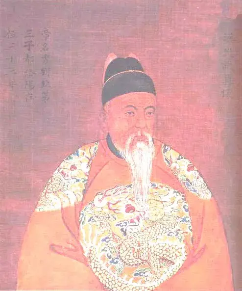 被请到皇宫后,光武帝希望严光辅佐他,结果严光说"昔唐尧着德,巢父洗耳