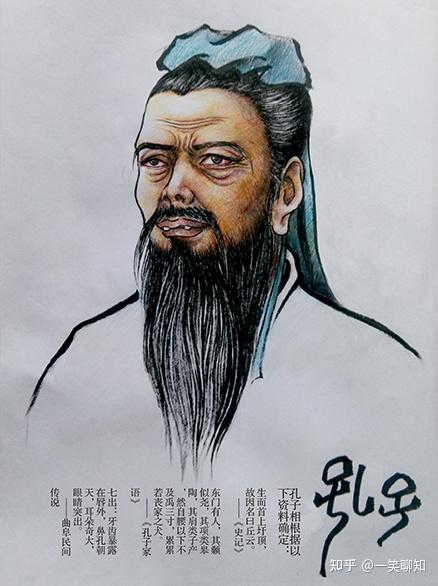 一笑根据资料画的孔子像更何况封建卫道士们还提出了"美男破产,美女破
