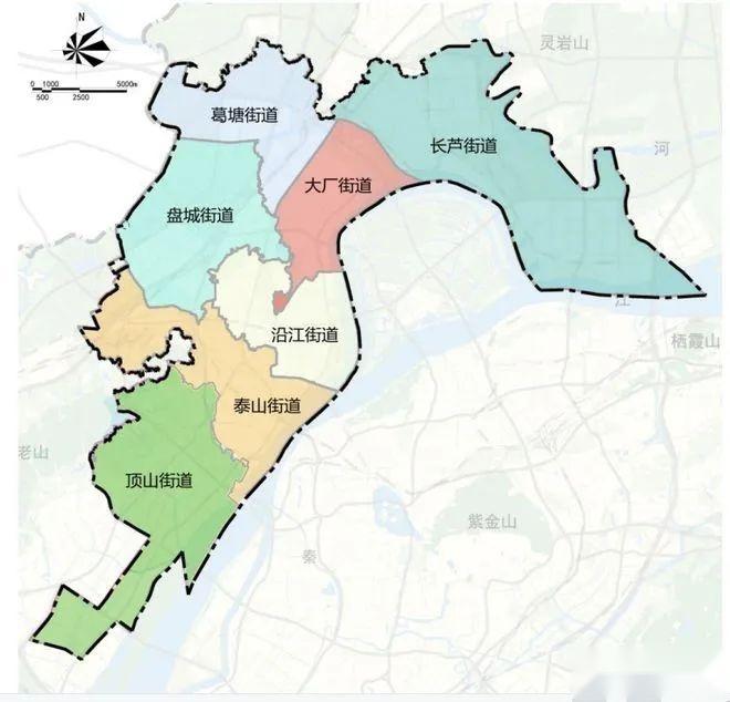 顶山街道范围图图片