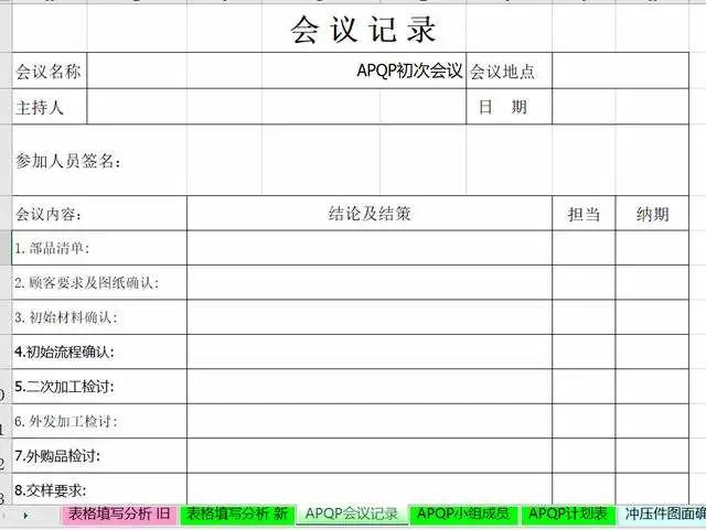 【文件合集】APQP全套文件表单案例-打包获取！ - 知乎