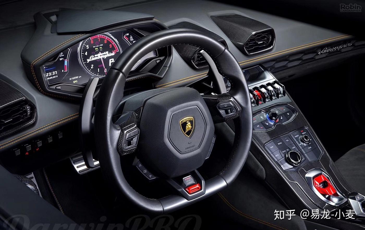兰博基尼小牛飓风lp580610改装oem款干碳纤维内饰中控面板空调口门