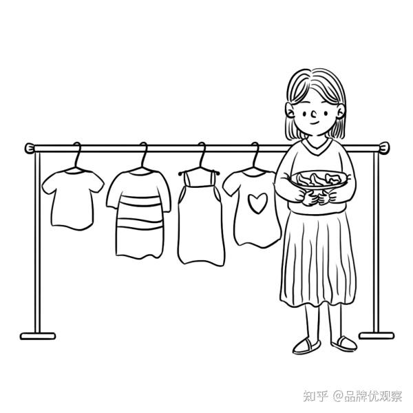 晾衣服的简笔画怎么画图片