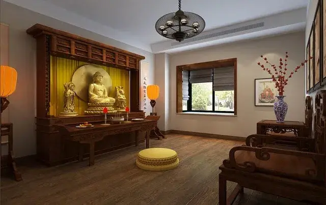 合肥别墅佛堂设计佛堂之上许家人一世安好