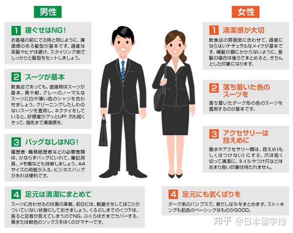 在日本找工作和考大学的面试和毕业的着装问题怎么解决 面试是很重要的加分项哦 大家一起来看看准备攻略吧 知乎