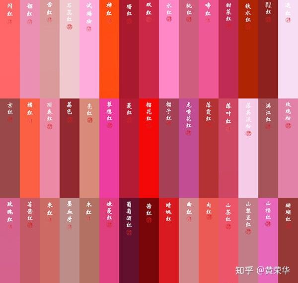 中国传统红色色谱135色,惊艳岁月,值得保存!