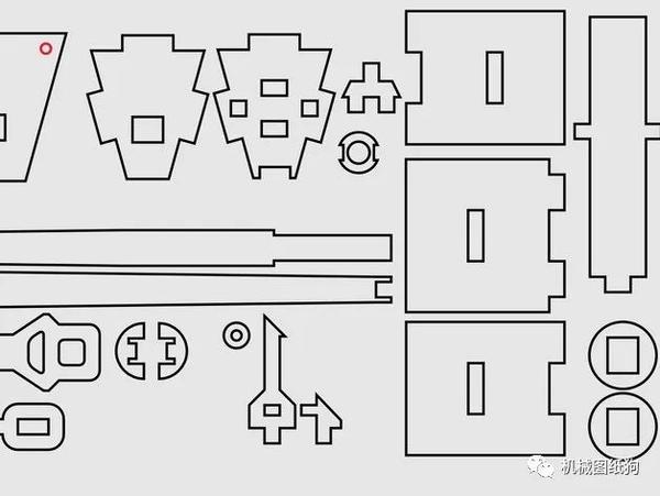 武器模型stugiii德国三号突击炮坦克模型图纸激光雕刻