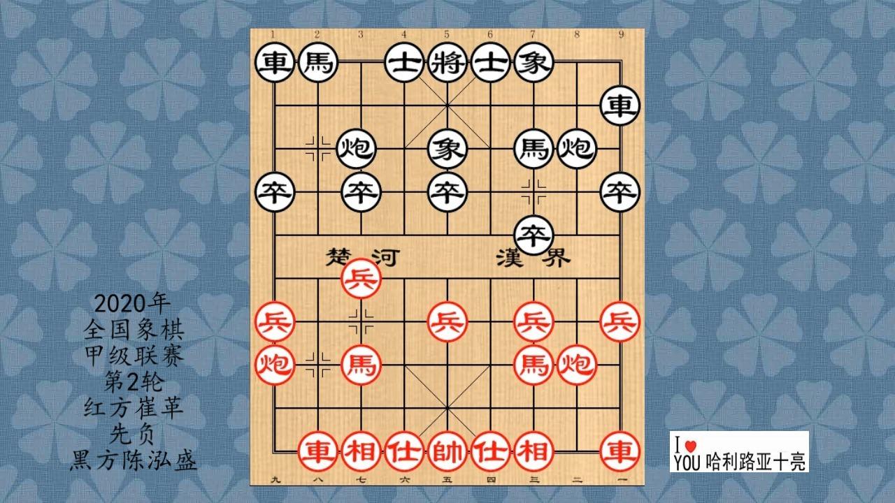 2020年全國象棋甲級聯賽第5輪,趙國榮先負張彬