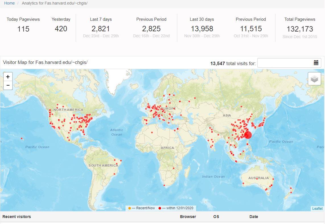 世界与中国历史地图GIS数据网站资源整理