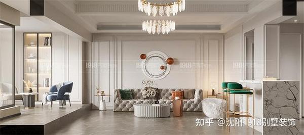 400平别墅家装设计 简欧风格 体会不一样的西式风格设计美！ - 知乎
