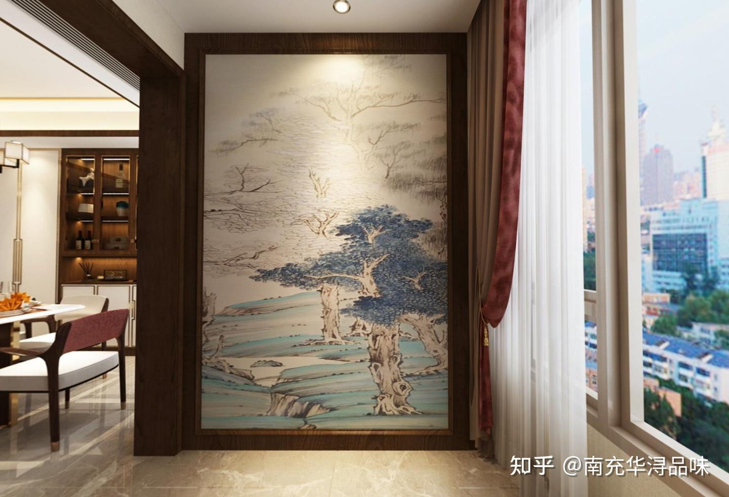 126㎡禅意新中式风格,体现屋主内敛品味 - 知乎