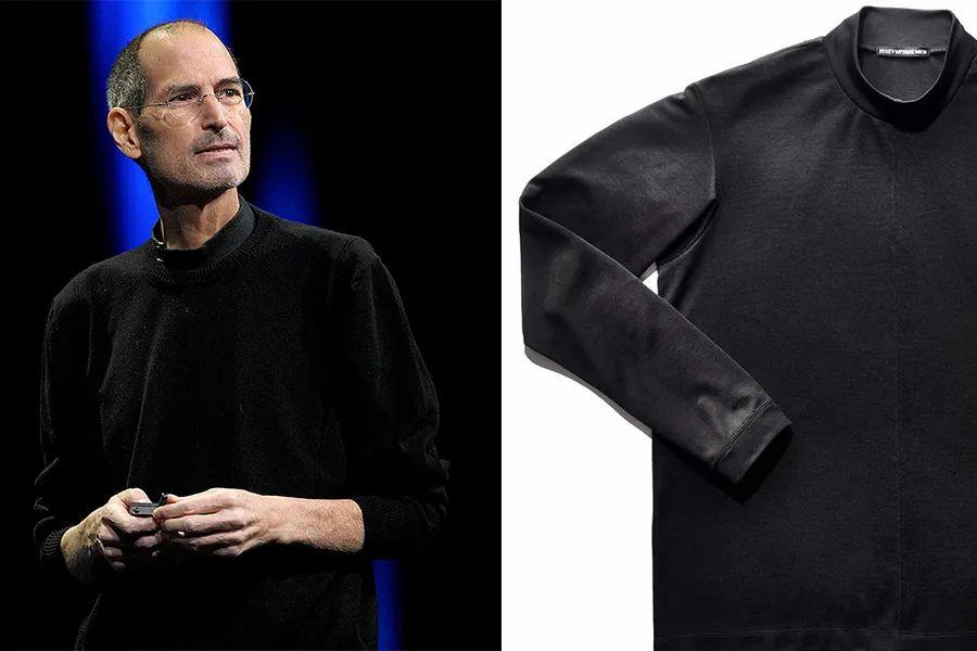 而像乔布斯生前穿了12年的黑色高领衫,看起来都一模一样并且十分普通