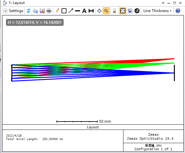 zemax光学设计——单透镜设计