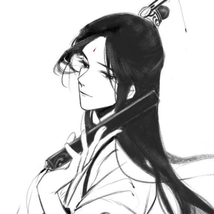 找一张白衣执扇书生的古风动漫头像