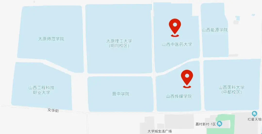 山西中医药大学地图图片