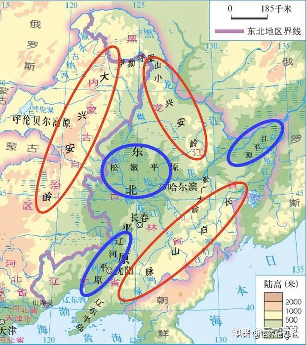 小兴安岭地理位置图片