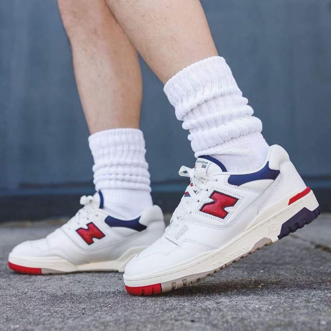 新百倫newbalance550xaimeleondore米白深灰聯名運動鞋