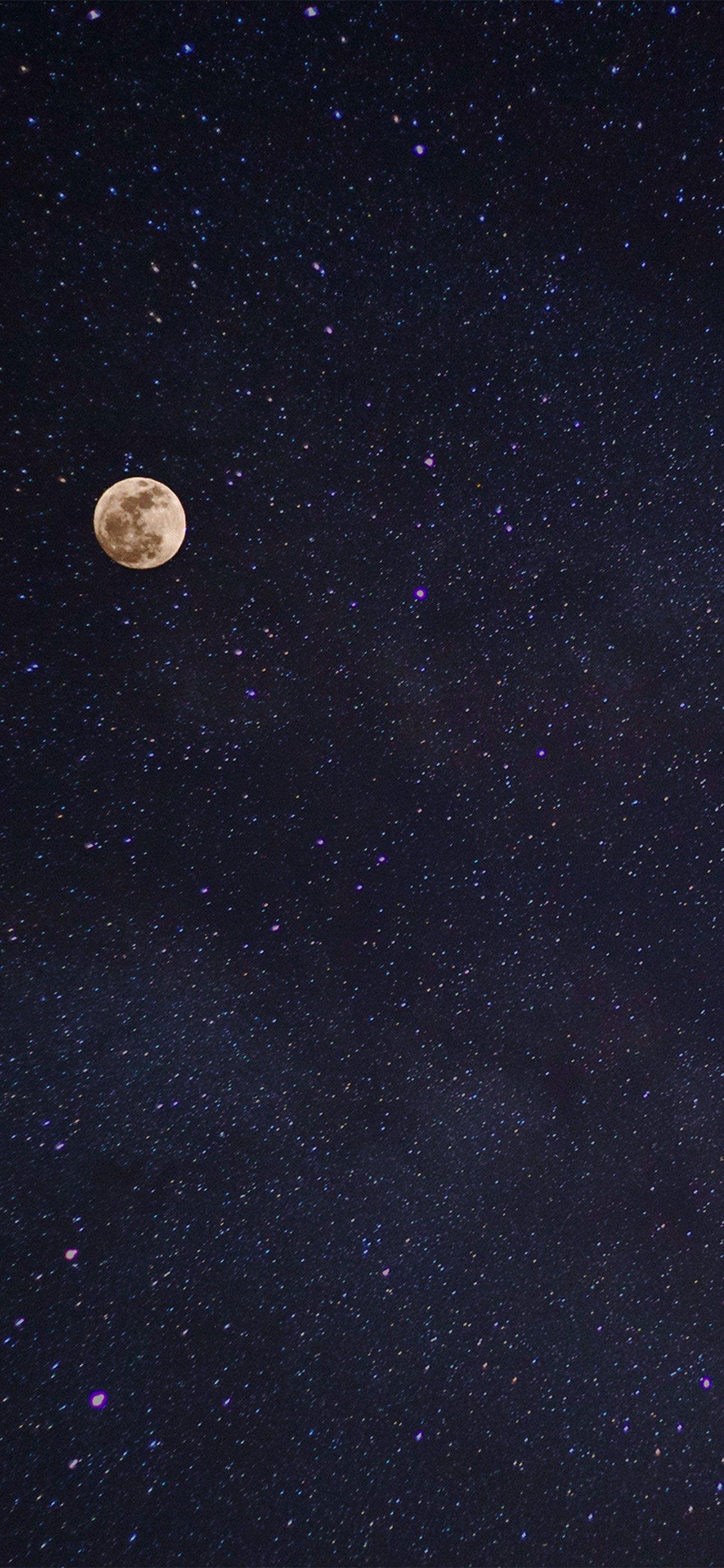 夜间,天空,星星,月亮,5K风景壁纸-千叶网