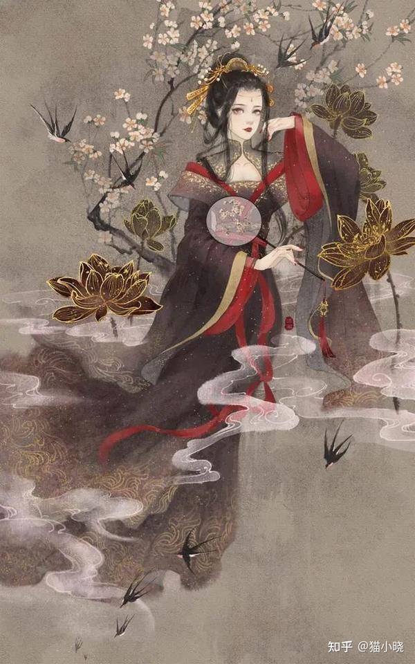 有哪些美到窒息的古风女生壁纸?(有百合就更好了)