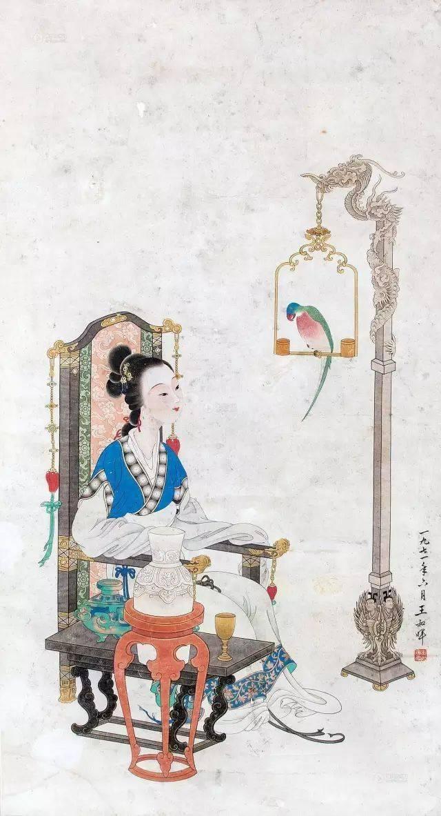 中国当代工笔仕女第一人-王叔晖 - 知乎