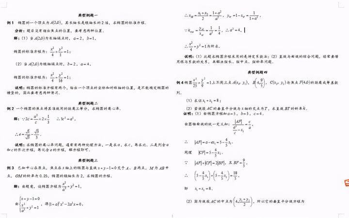 高中数学椭圆方程典型例题20道多种解析 - 知乎