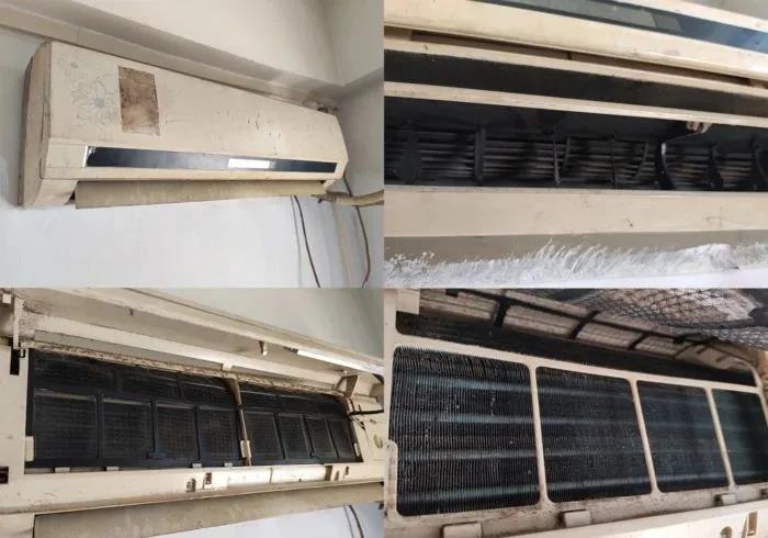 花86元体验空调清洗服务洗完后差点认不出