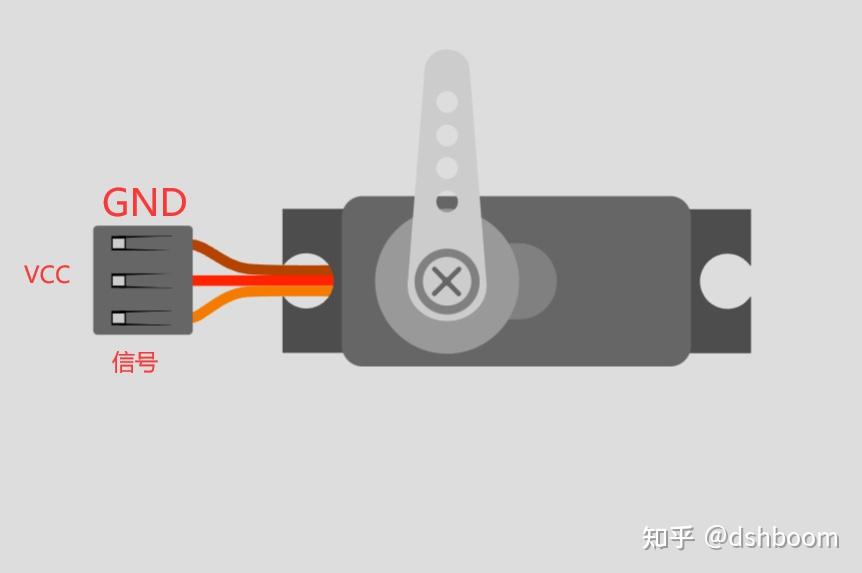 sg90舵机接线图图片