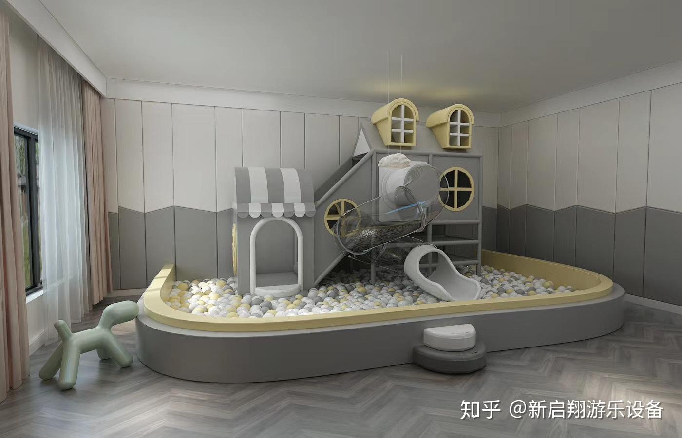 这组小而精致的小型室内儿童乐园效果图,满足不同场地的个性化定制.