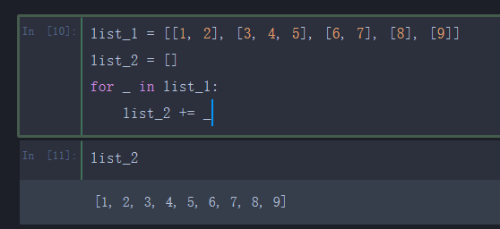 列表推导式和sum的用法 列表推导式和sum的用法